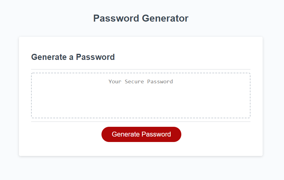 Password-Generator